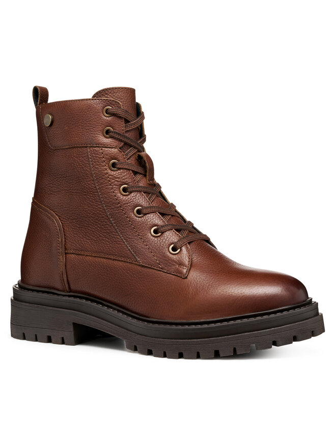 Geox Schnürstiefeletten Geox D Iridea D16HRC 000FF C0013 Braun