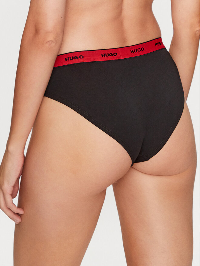 HUGO Hugo 3er-Set klassische Damenslips 50480157 Schwarz