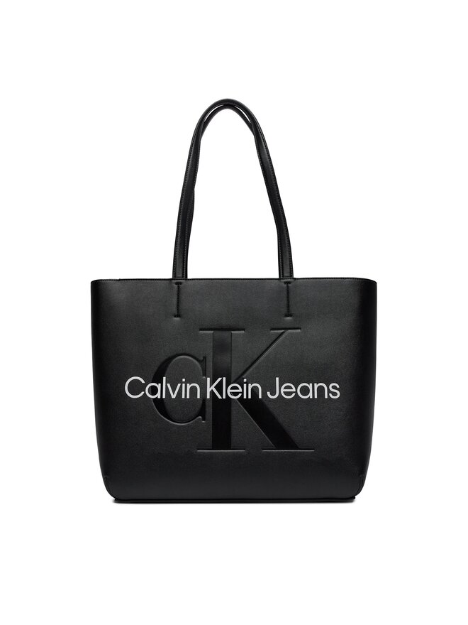 Calvin Klein Jeans Geantă Calvin Klein Jeans Sculpted Shopper29 Mono K60K610276 Negru
