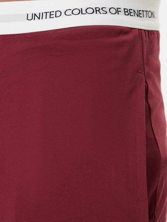 United Colors Of Benetton United Colors Of Benetton Spodnji del pižame 30964F00V Bordo rdeča Regular Fit