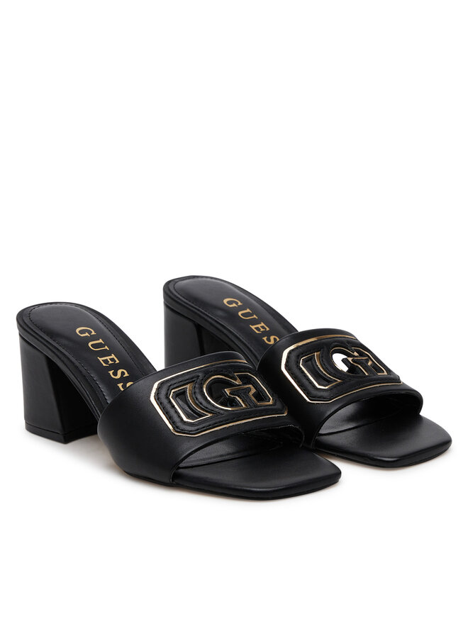 Guess Klapki Guess Gals FLJGAS LEA03 Czarny
