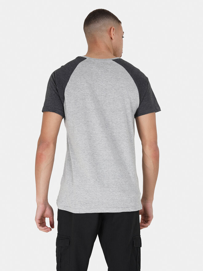 Brave Soul Brave Soul T-Shirt MTS-149BAPTISTJ Grau Straight Fit