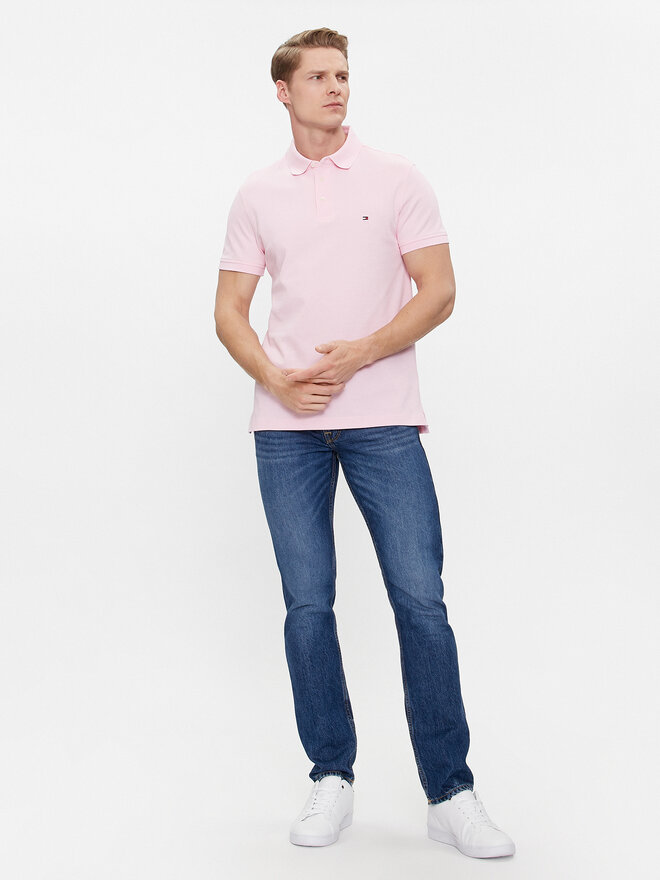 Tommy Hilfiger Tommy Hilfiger Polo 1985 MW0MW17771 Ružičasta Slim Fit