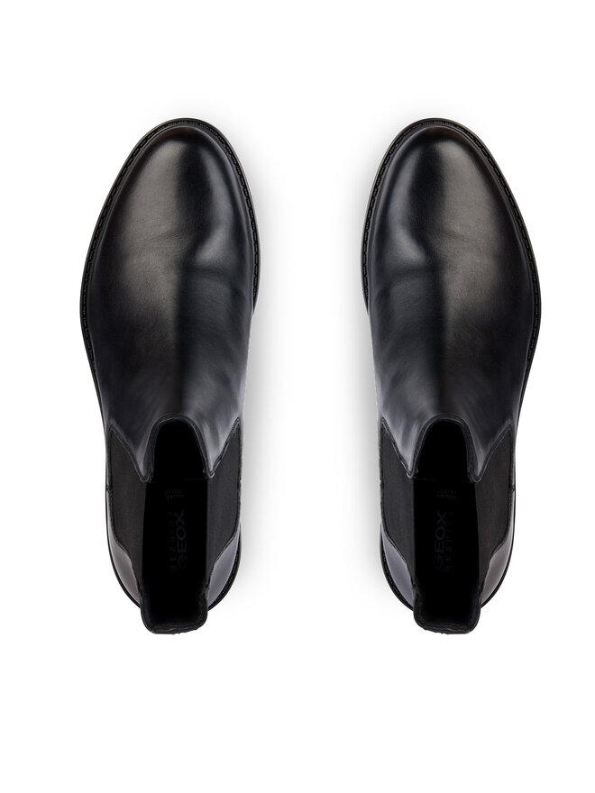 Geox Kotníková obuv s elastickým prvkem Geox D Walk Pleasure D36TGE 00043 C9999 Černá