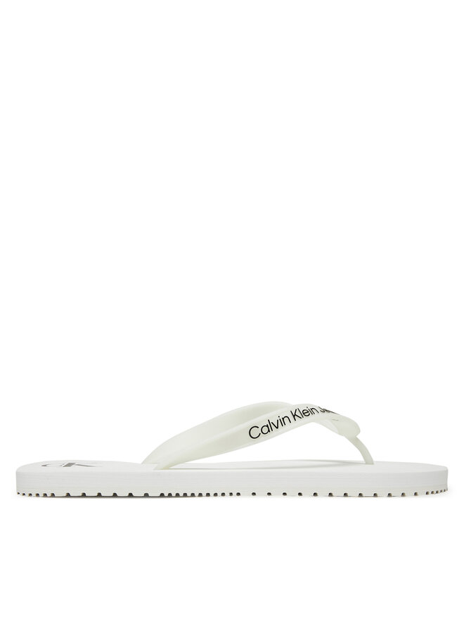 Calvin Klein Jeans Джапанки Calvin Klein Jeans Beach Sandal Transparent Tpu YM0YM01267 Бял