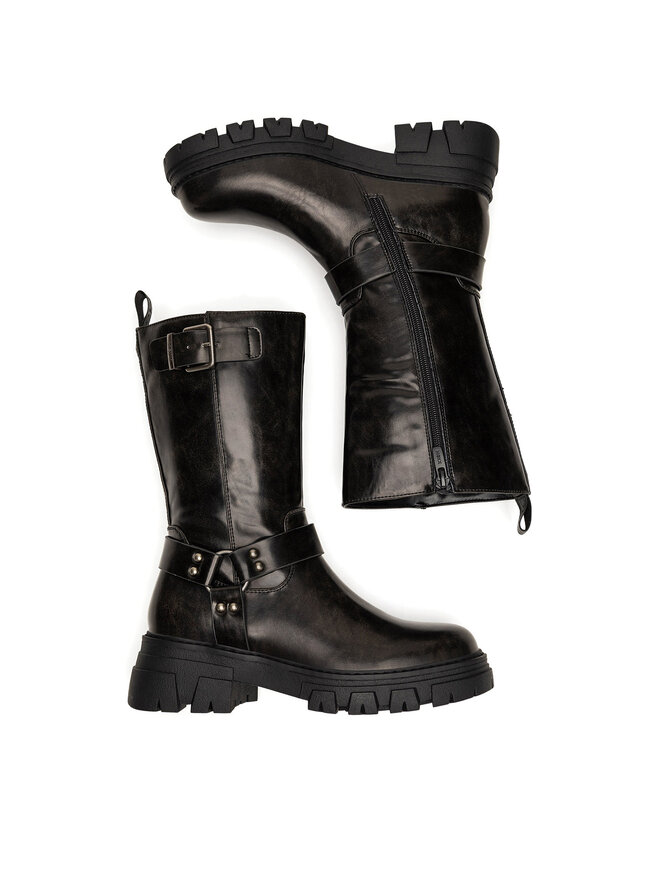 MEXX Polokozačky MEXX MI001805043W Černá