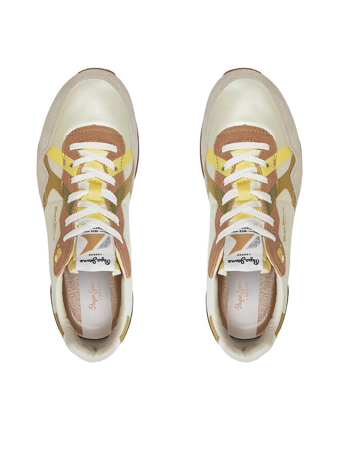 Pepe Jeans Снікерcи Pepe Jeans Brit Print W PLS40010 Білий