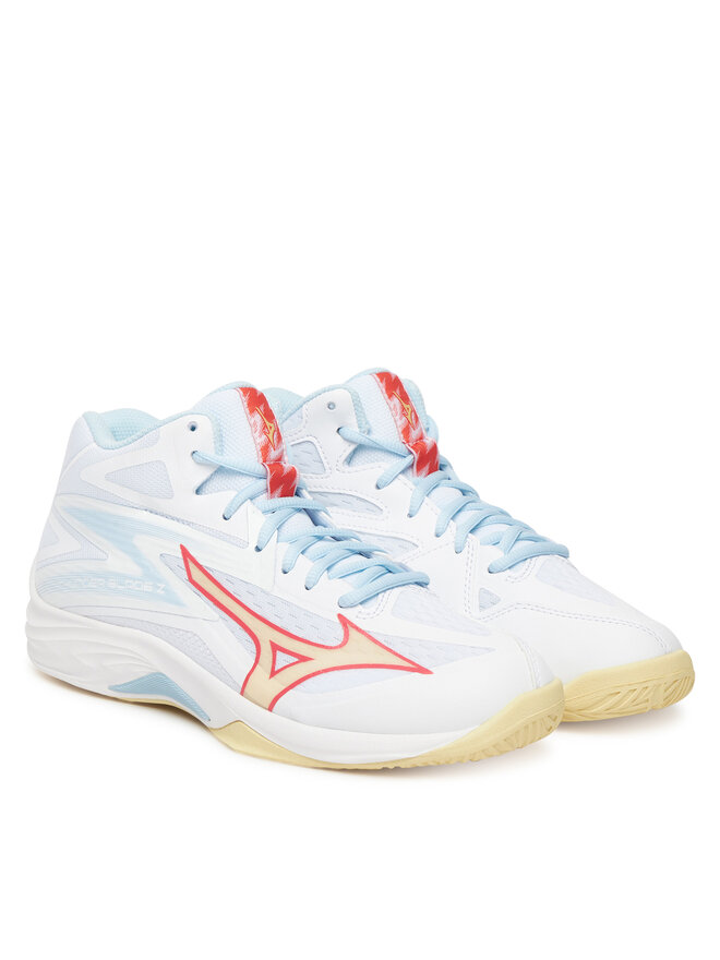 Mizuno Batai uždaroms aikštelėms Mizuno Thunder Blade Z Mid V1GC2375 Balta