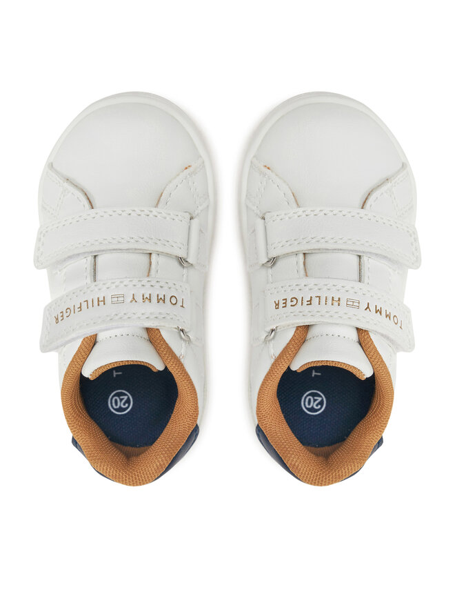 Tommy Hilfiger Sneakers Tommy Hilfiger Low Cut Velcro Sneaker T1X9-33835-1355 M Bianco