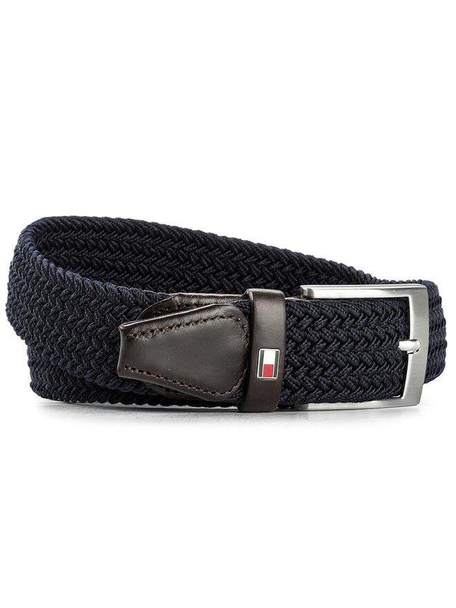 Tommy Hilfiger Чоловічий ремінь Tommy Hilfiger New Adan Belt 3.5 AM0AM02801 85 Cиній