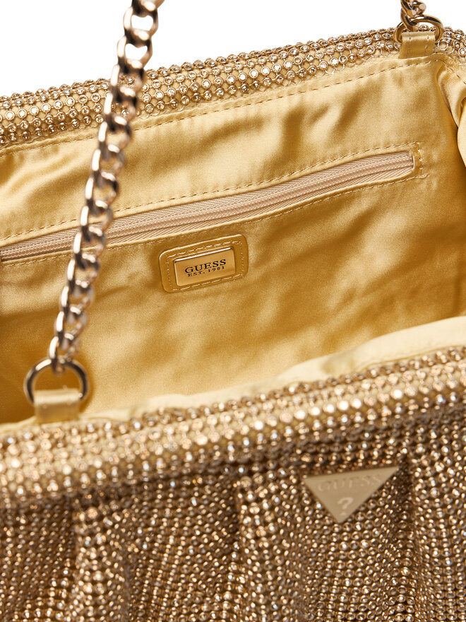 Guess Handtasche Guess Zalina Mini HWRP93 50710 Goldfarben