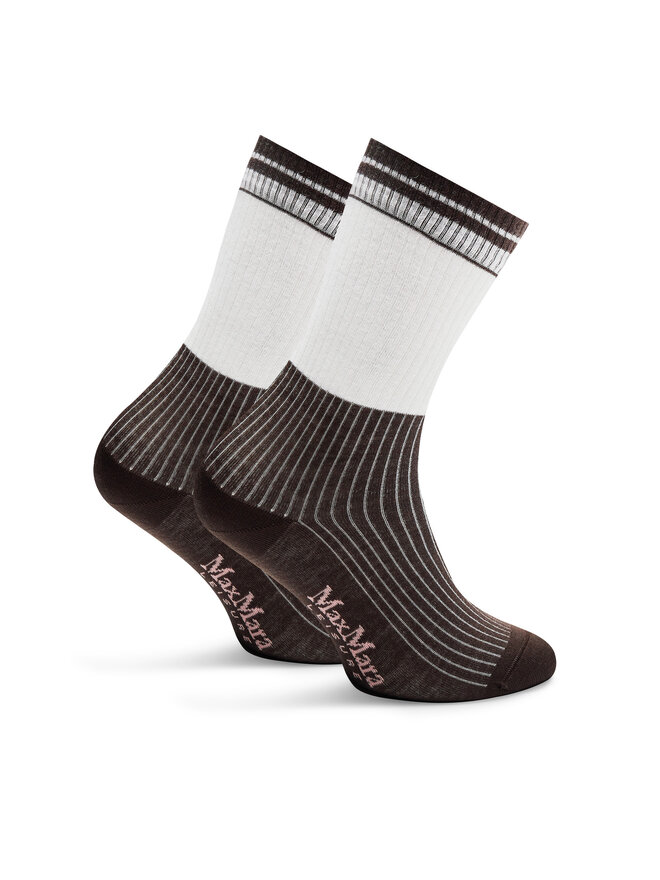 Max Mara Leisure Ženske visoke nogavice Max Mara Leisure Gabarra 2426556018 Rjava