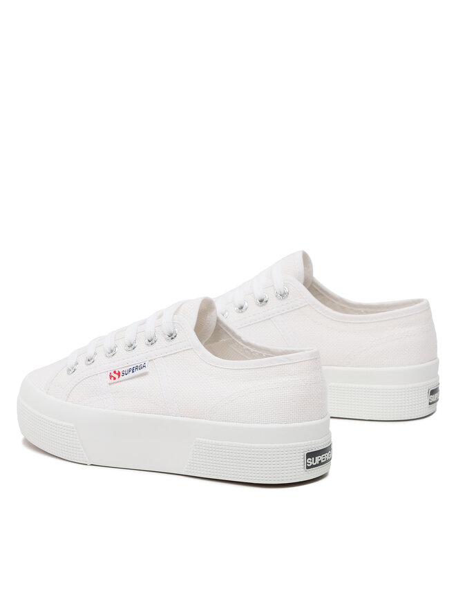 Sneakers aus Stoff Superga 2740 Platform S21384W WeiB eschuhe