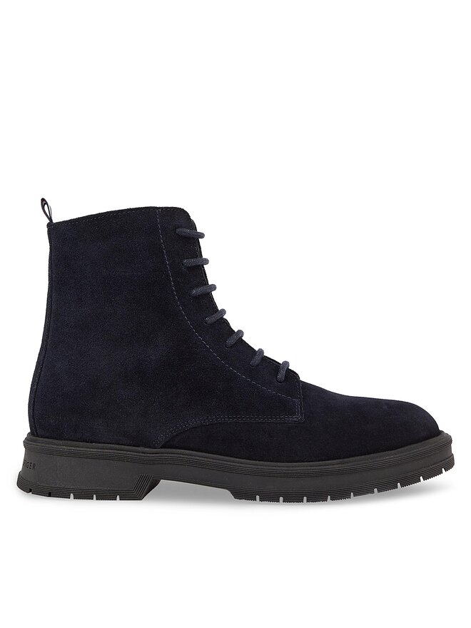 Tommy Hilfiger Μπότες Tommy Hilfiger Hilfiger Core Suede Boot FM0FM04674 Μπλε