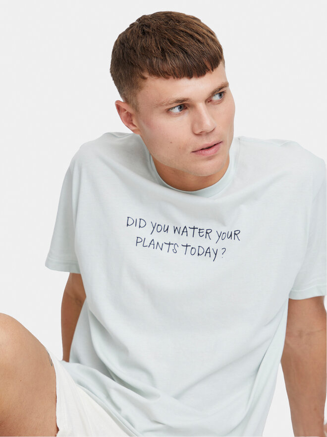 Solid Solid T-Shirt Inam 21108141 Μπλε Regular Fit