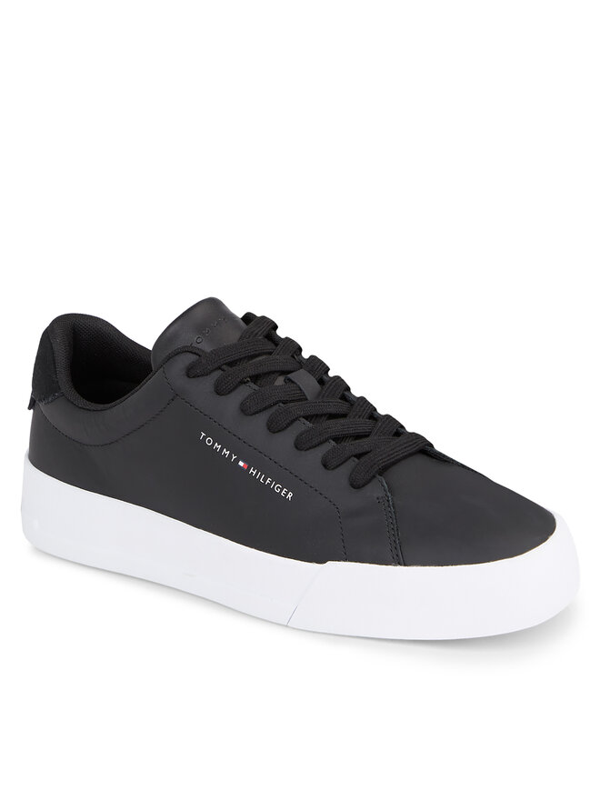 Tommy Hilfiger Sneakers Tommy Hilfiger Th Court Leather FM0FM04971 Negru