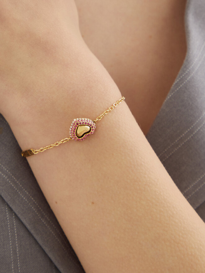 Guess Bransoletka Guess JUBB05 011JW Złoty