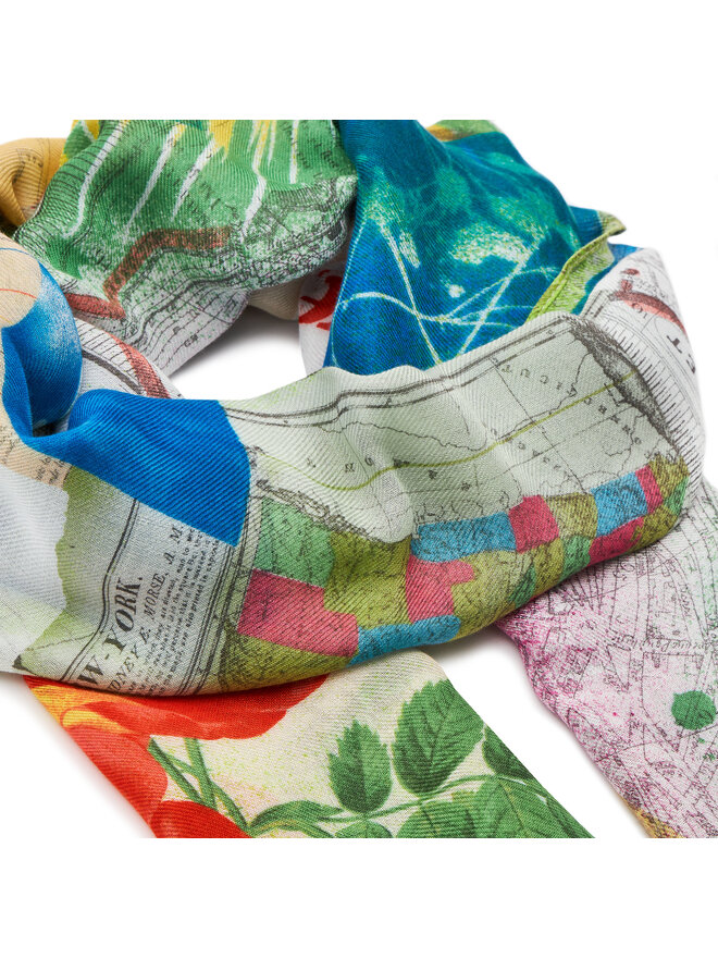 Desigual Šál Desigual 24SAWA23 Bílá