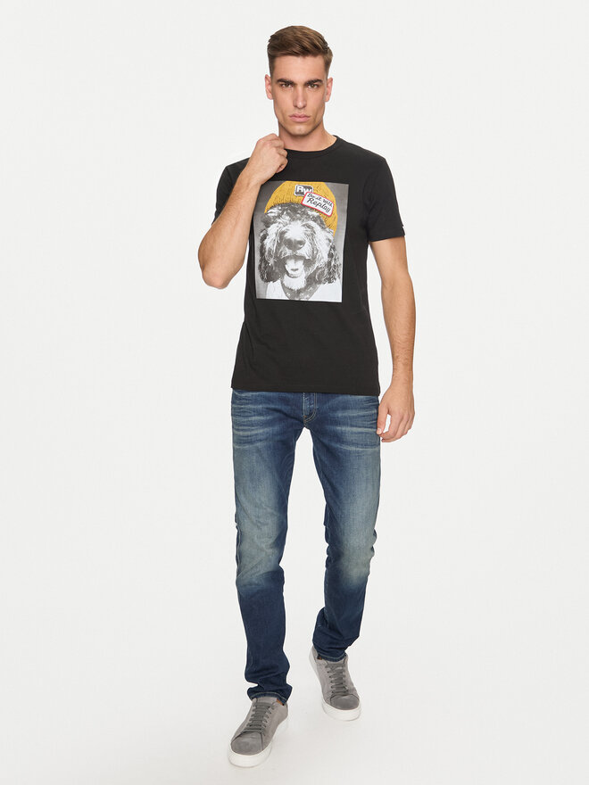 REPLAY Replay Marškinėliai M6951 .000.2660 Juoda Regular Fit