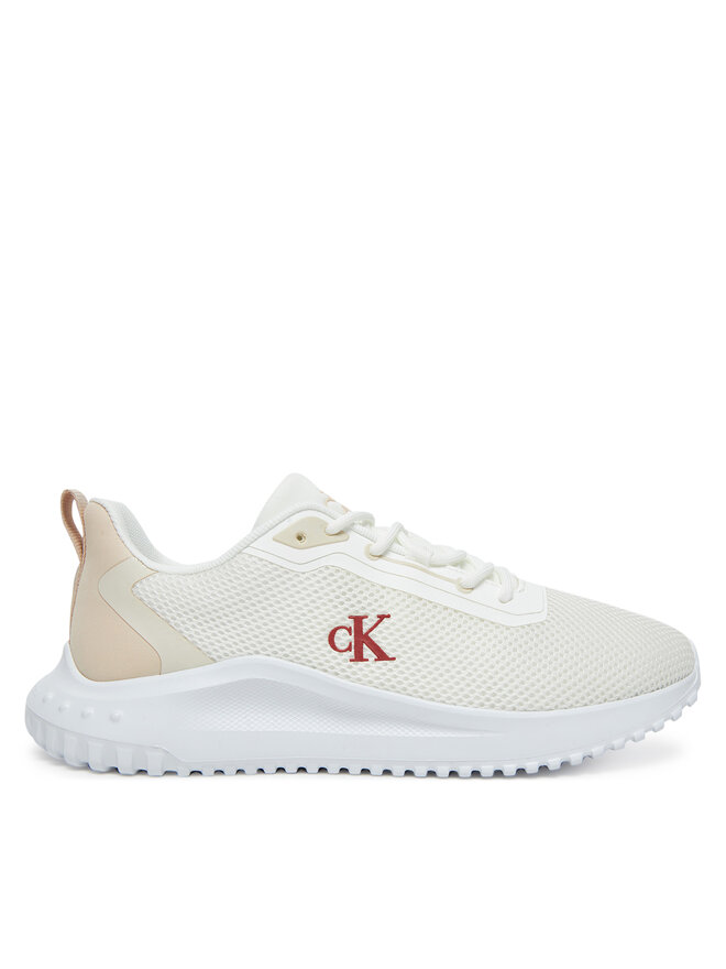 Calvin Klein Jeans Zapatillas Calvin Klein Jeans Eva Runner L-Up Mix Mesh Logo Ck YW0YW01851 Blanco