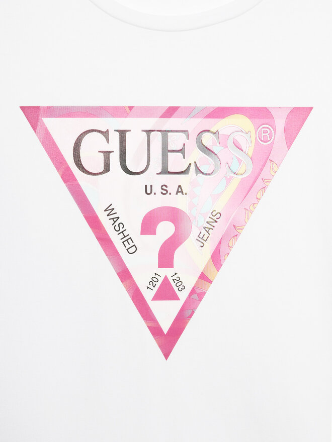 Guess Guess Marškinėliai J4GI35 K6YW4 Balta Regular Fit