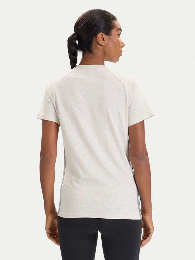 adidas adidas Футболка Holiday 3-Stripes JM1880 Бежевий Slim Fit