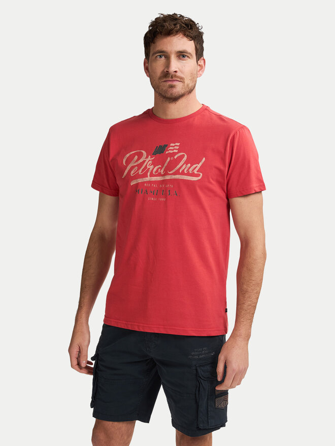 Petrol Industries Petrol Industries Camiseta M-1050-TSR600 Rojo Regular Fit