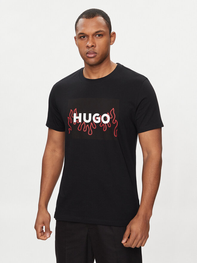 HUGO HUGO Camiseta Dulive 50506989 Negro Regular Fit