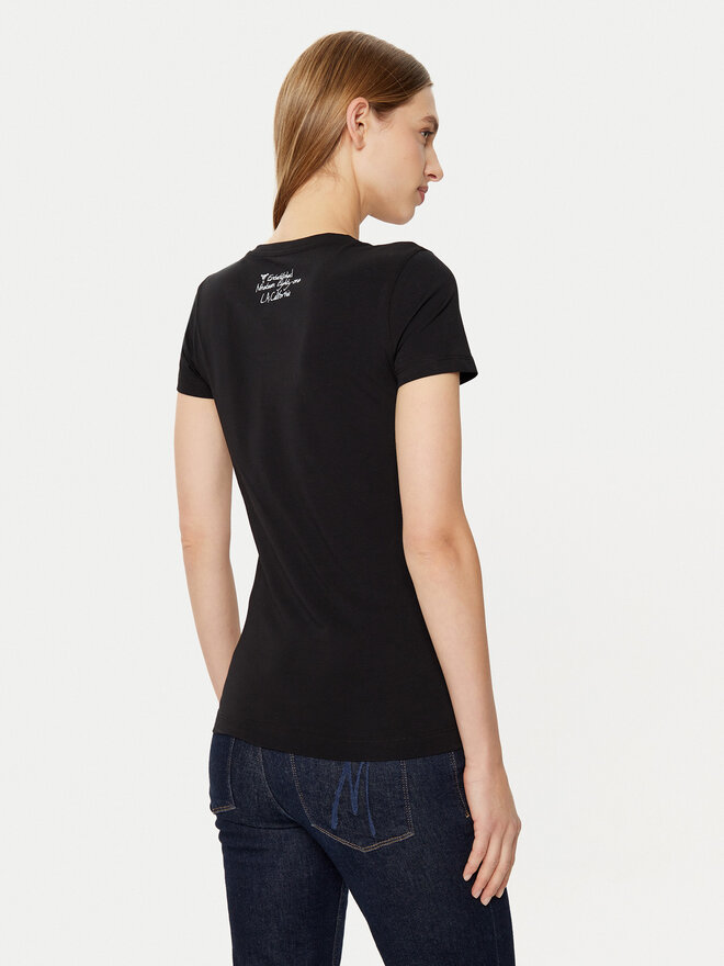 Guess Guess Marškinėliai W5RI00 J1314 Juoda Regular Fit