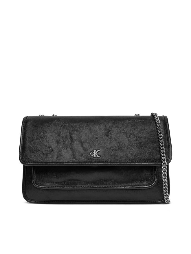 Calvin Klein Jeans Τσάντα Calvin Klein Jeans Chain Ew Flap Conv Chain Bag LV04K3084G Μαύρο
