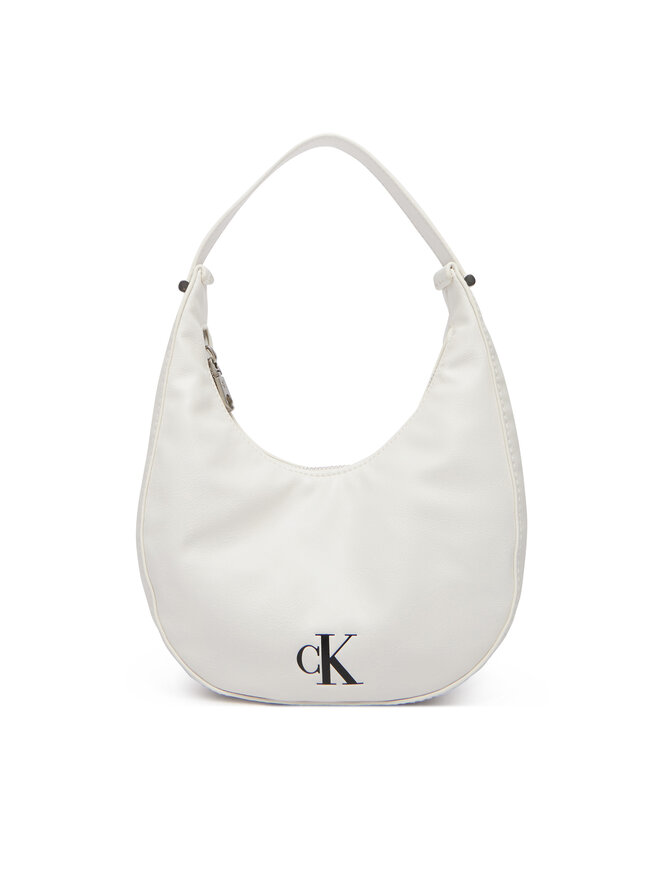 Calvin Klein Handtasche Calvin Klein Buckle Small Bag LV04F3513G Weiß