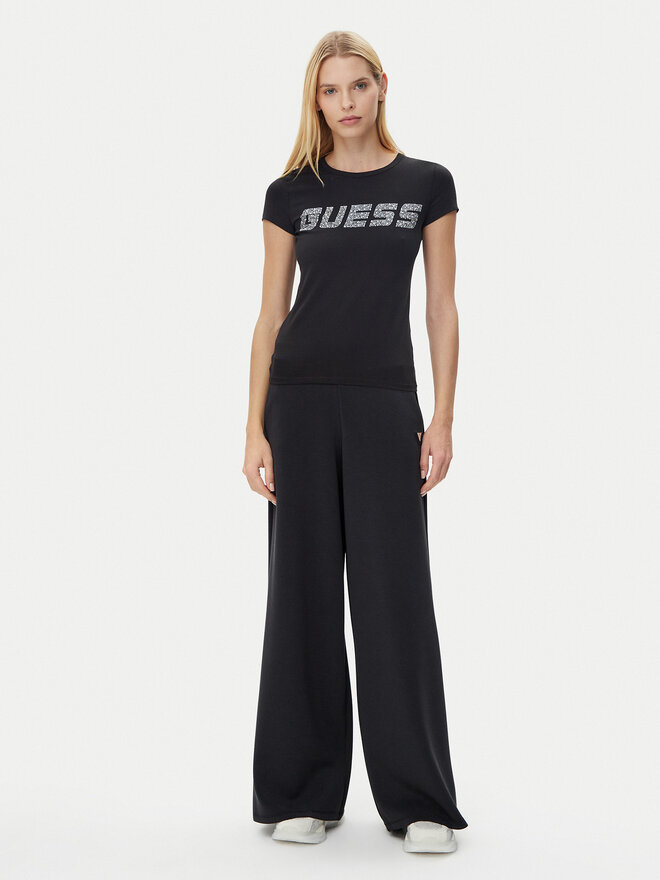 Guess Guess T-Shirt V5GI20 J1314 Μαύρο Regular Fit