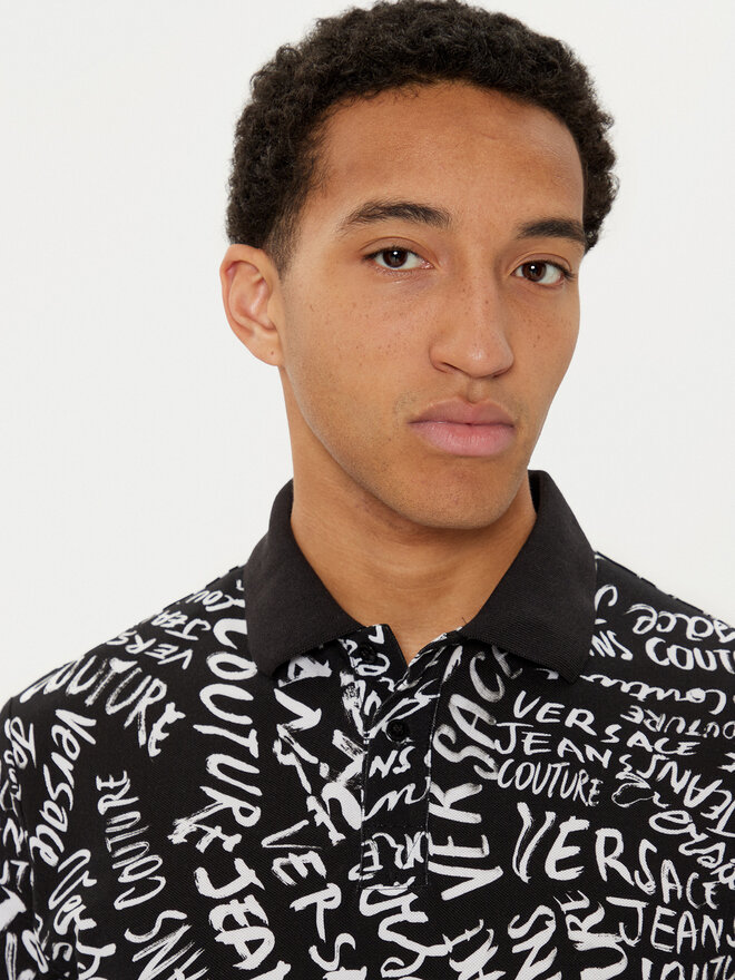 Versace Jeans Couture Versace Jeans Couture Poloshirt 78GAG6R0 Schwarz Regular Fit