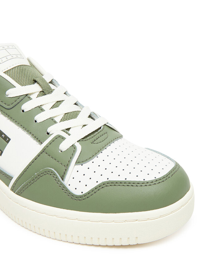 Tommy Jeans Snīkeri Tommy Jeans Tjm Retro Basket EM0EM01610 Balts