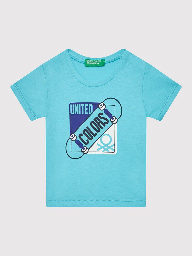 United Colors Of Benetton United Colors Of Benetton Póló 3I1XG102N Kék Regular Fit
