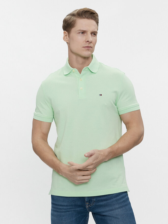 Tommy Hilfiger Tommy Hilfiger Poloshirt 1985 MW0MW17771 Grün Slim Fit