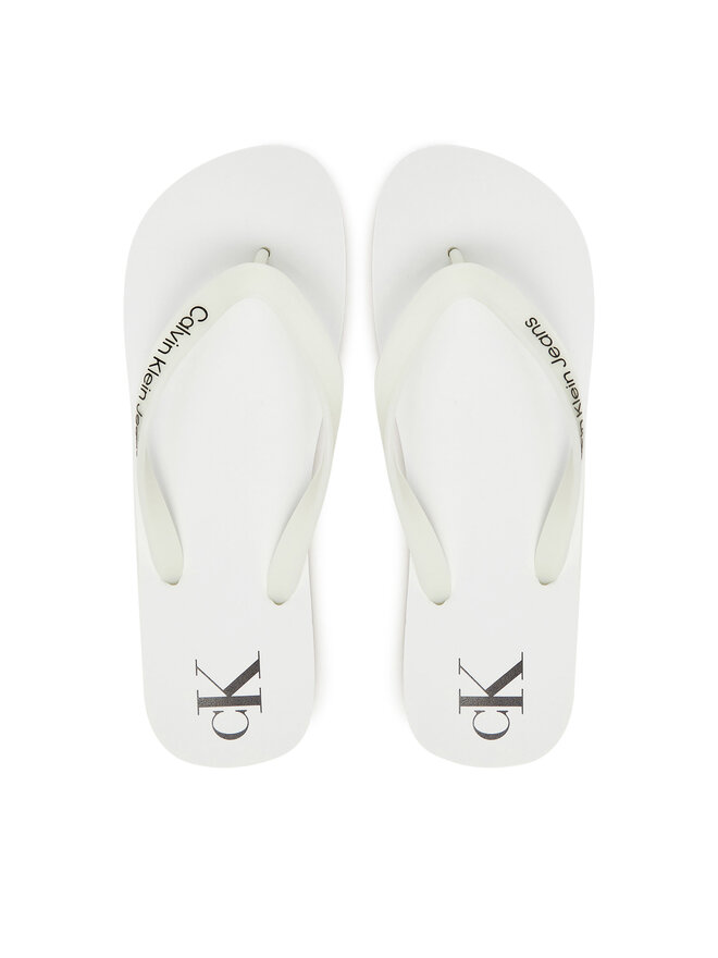 Calvin Klein Jeans Flip flop Calvin Klein Jeans Beach Sandal Transparent Tpu YM0YM01267 Alb