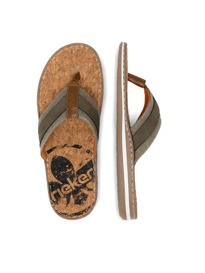 Rieker Japonki Rieker 21095-54 Zielony