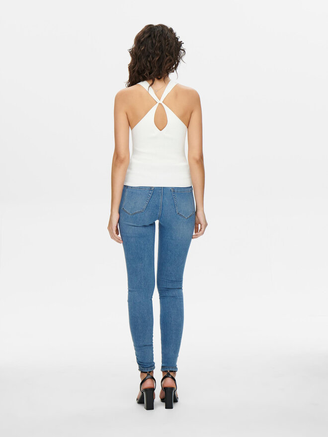 JDY JDY Top Sabrina 15258897 Weiß Slim Fit