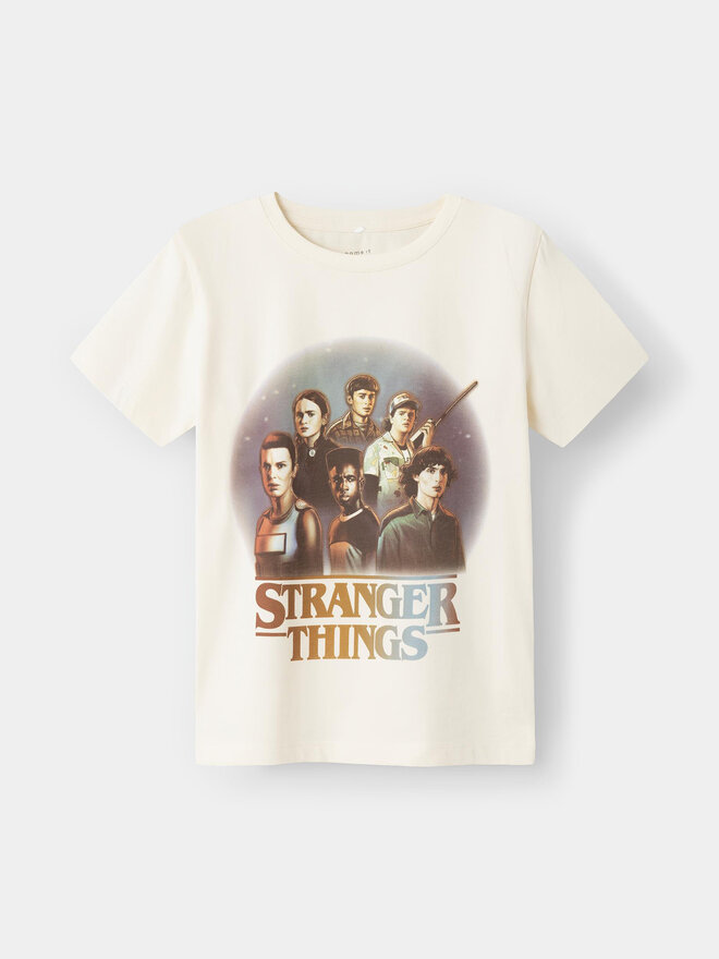NAME IT NAME IT Marškinėliai STRANGER THINGS 13227698 Balta Regular Fit
