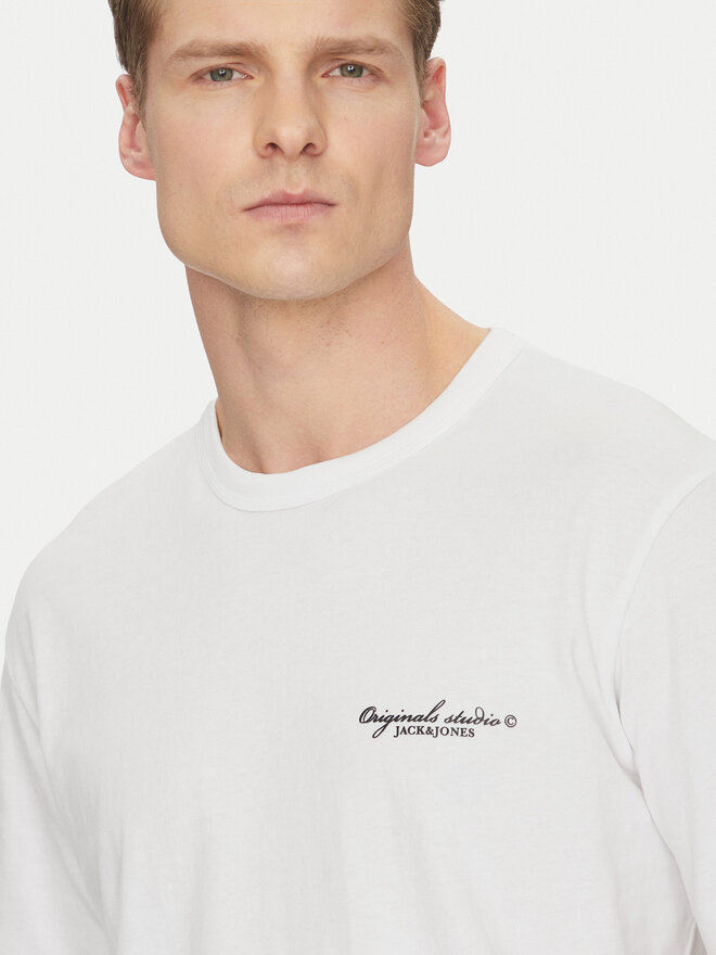 Jack&Jones Jack&Jones Marškinėliai Boston 12272968 Balta Relaxed Fit