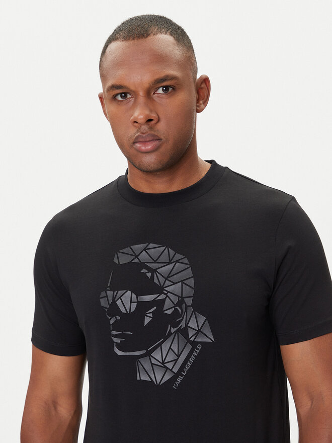 KARL LAGERFELD KARL LAGERFELD Camiseta 755046 554225 Negro Regular Fit