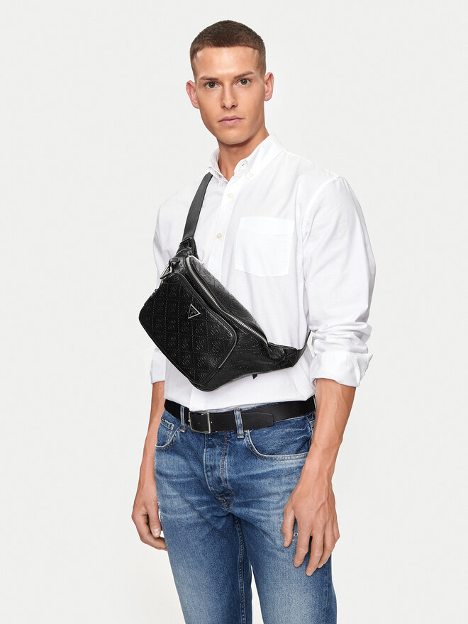 Sac banane Guess HMMIDE P4356 Noir chaussures