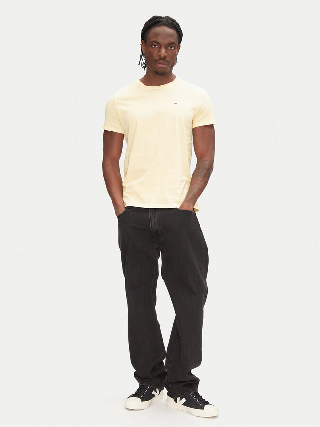 Tommy Jeans Tommy Jeans Marškinėliai DM0DM04411 Geltona Slim Fit