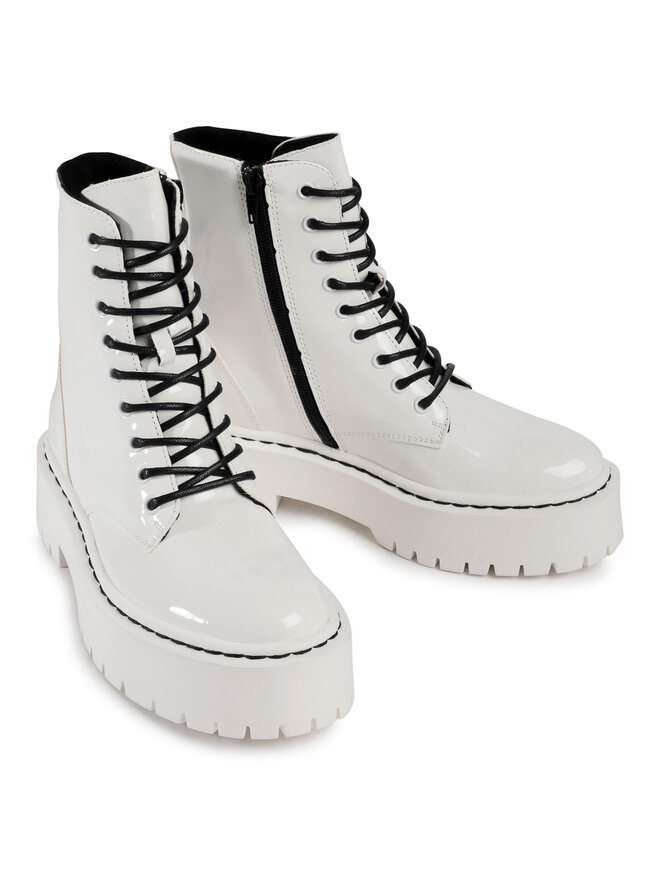Steve Madden Μποτάκια Steve Madden Skylar SM11001184-02001-108 Λευκό