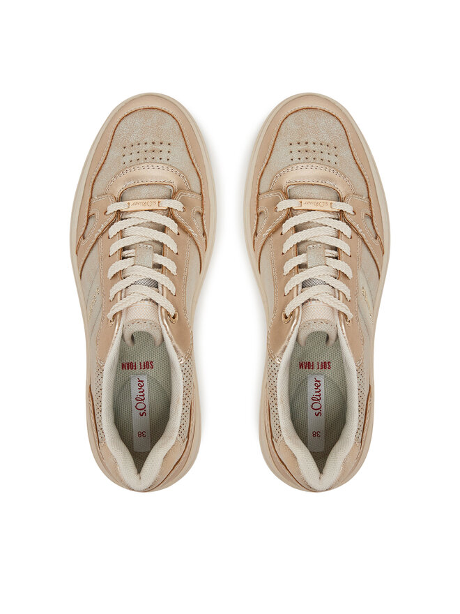 s.Oliver Sneakersy s.Oliver 5-23620-44 Złoty