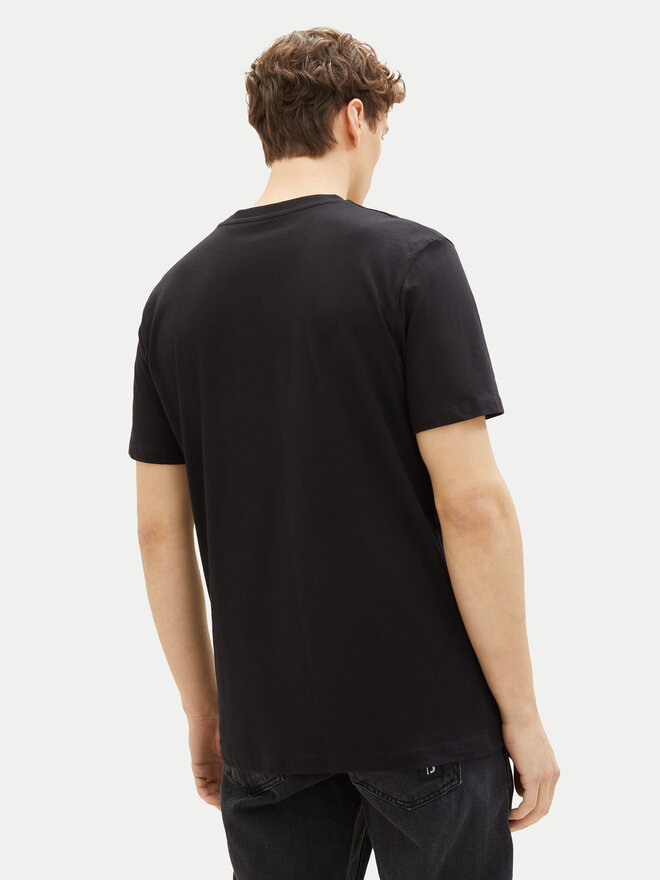 Tom Tailor Denim Tom Tailor Denim Majica 1037653 Črna Basic Fit