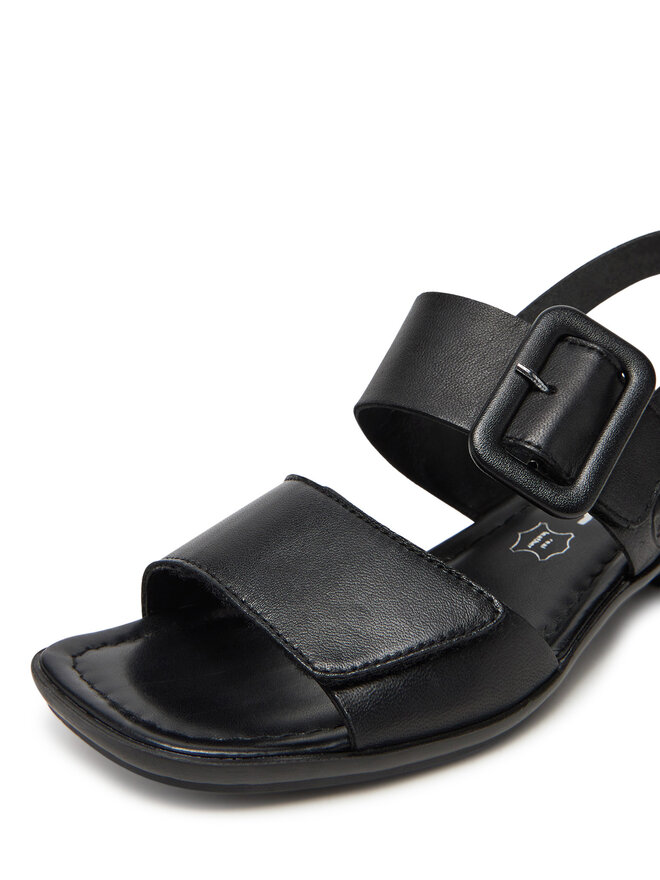 Rieker Sandały Rieker 62663-01 Czarny