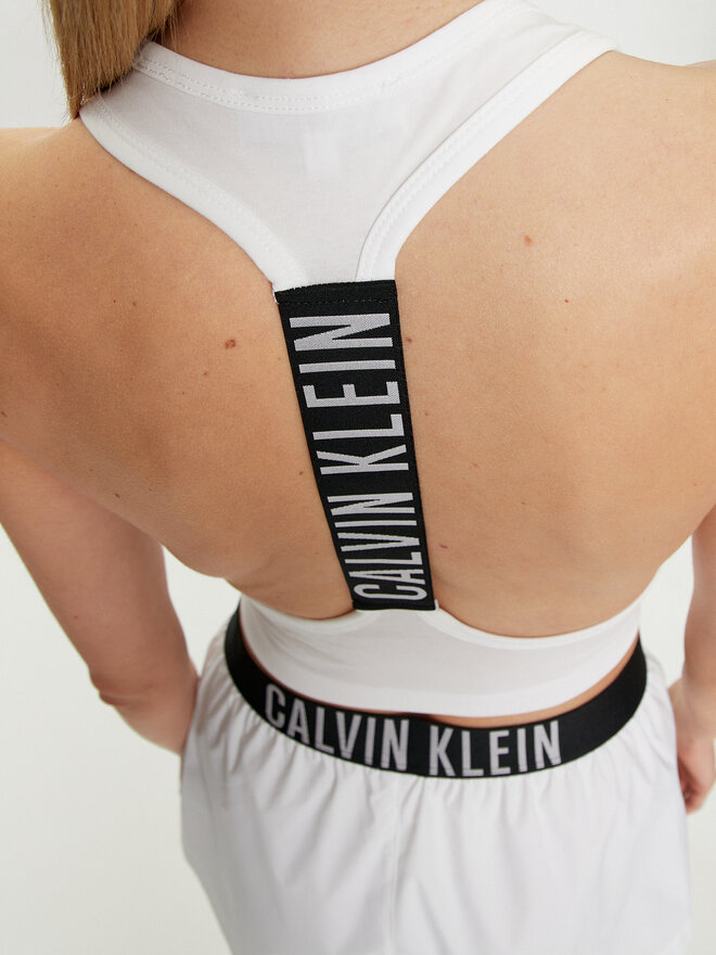 Calvin Klein Swimwear Calvin Klein Swimwear Top KW0KW02481 Weiß Slim Fit
