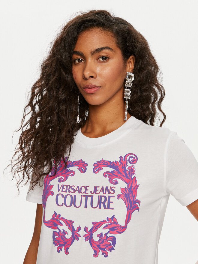 Versace Jeans Couture Versace Jeans Couture Футболка 76HAHG02 Білий Slim Fit